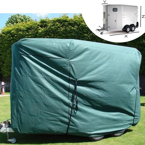 Green horse box - horse, trailer