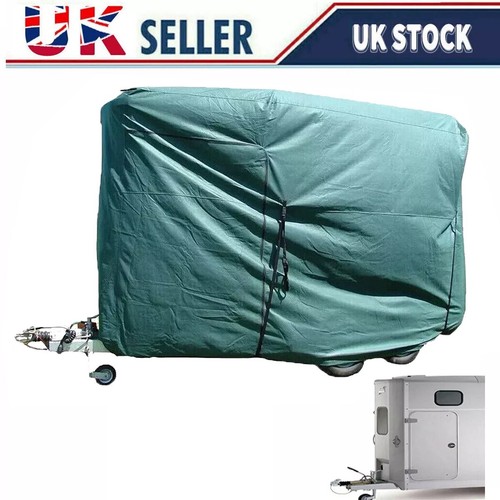 Green horse box trailer - green,