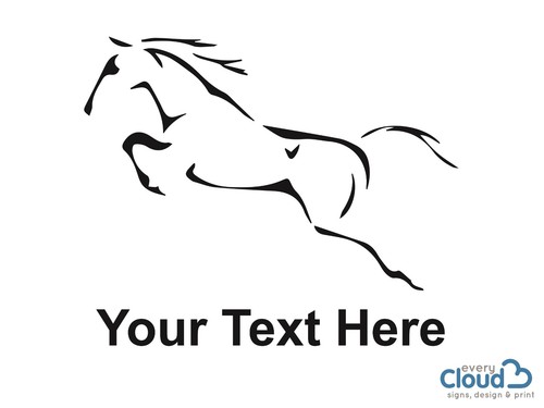 Horse box stickers - box,