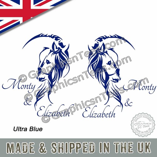 Personalised horsebox stickers - personalised,