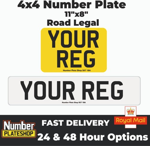 Number plate rear - lorry, x