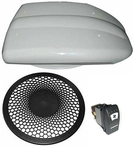 Low profile motorised vent for