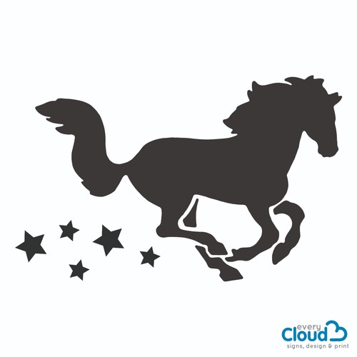 Horse box trailer stickers - horse, or