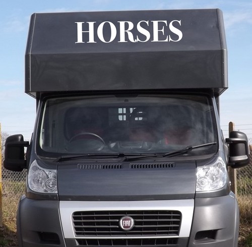 Horse trailer box - horse,